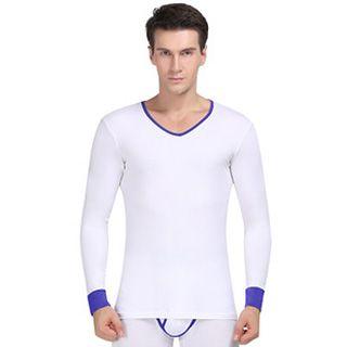 Set: Piped Warming V-neck Top + Tights