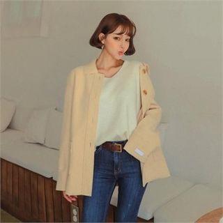 Wool Blend Handmade Jacket
