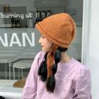 Plain Lace-up Knit Hat