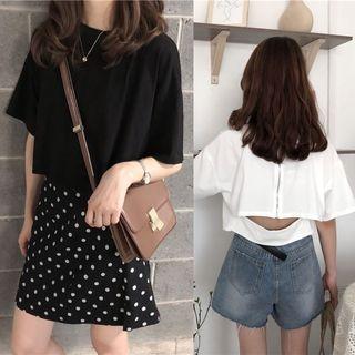 Open Back Short Sleeve Tee