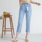 Band-waist Baggy Summer Jeans
