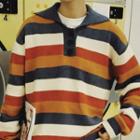 Striped Polo Sweater Multicolor - One Size