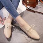 Pointy-toe Lace-up Shoes