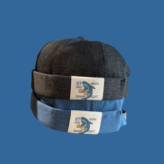 Shark Applique Brimless Hat
