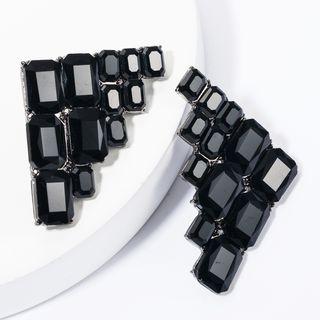 Faux Crystal Earring 1 Pair - As Shown In Figure - One Size