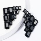 Faux Crystal Earring 1 Pair - As Shown In Figure - One Size