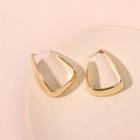 Alloy U Shape Earring 1 Pair - Gold - One Size