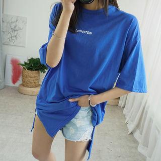 Tomorrow Lettering Long T-shirt