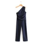 One-shoulder Sleeveless Jumpsuit