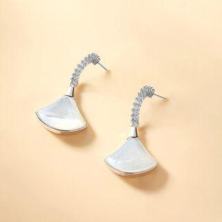 S925 Sterling Silver Shell Drop Earring