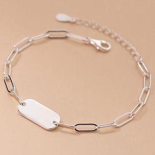 Tag Sterling Silver Bracelet S925 - 1 Pc - Silver - One Size