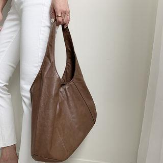 Pleather Hobo Bag