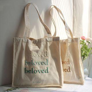 Beloved Lettering Tote Bag