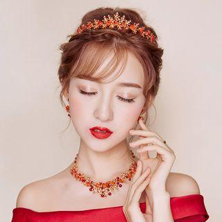 Flower Tiara / Necklace / Earring