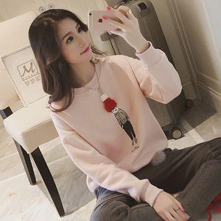 Beanie Applique Pullover