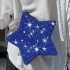 Glitter Star Faux Leather Crossbody Bag
