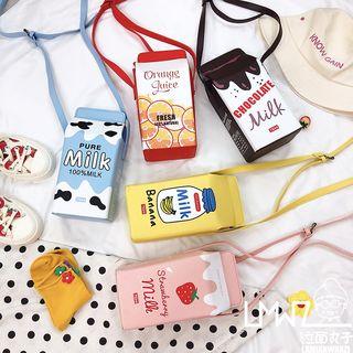 Printed Milk Box Cross Bag