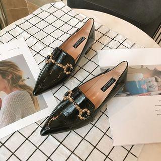 Pointed Toe Patent Loafers