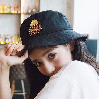 Embroidered Popcorn Bucket Hat