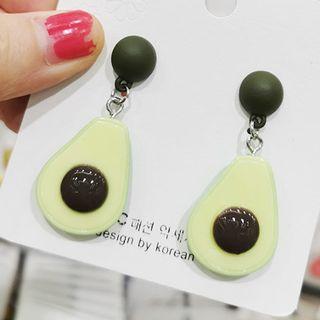 Acrylic Avocado Dangle Earring 1 Pair - As Shown In Figure - One Size