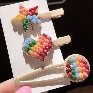 Bead Star / Heart / Disc Hair Clip