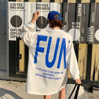 Fun Printed Oversized Pullover Dress