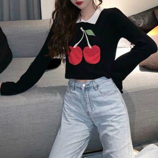 Cherry Knit Top