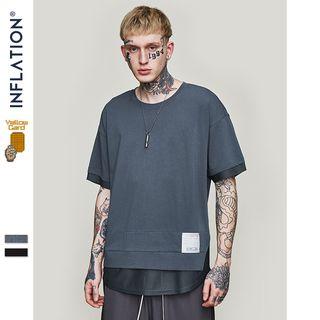 Mock Two-piece Loose-fit T-shirt