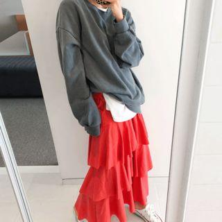 Over-fit Colored Sweatshirt