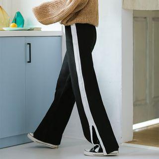 Slit Wide Leg Sweatpants