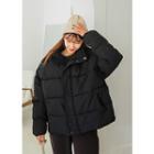 Tall Size High-neck Padded Shell Jacket