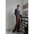 Flap-pocket Boot-cut Pants