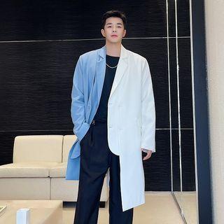 Two-tone Irregular Single-breasted Blazer