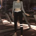 Long-sleeve Crop Top / Sports Leggings