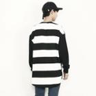 Stripe-panel Dip-back Sweatshirt