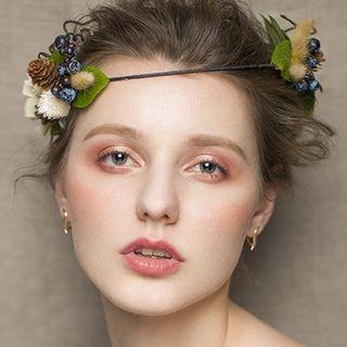 Set: Floral Hair Band + Bracelet