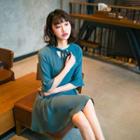 Bell-sleeve Maxi Dress