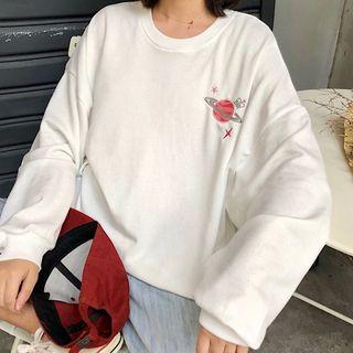 Planet Embroidered Sweatshirt