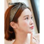 Inset Wire Check Fabric Hair Band