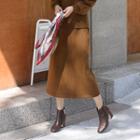 H-line Long Wool Skirt