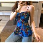 Print Slim-fit Camisole Top