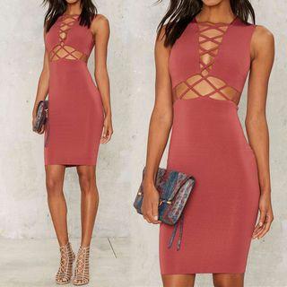 Cross Strap Detailed Tank Dress