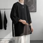 3/4-sleeve Taped T-shirt