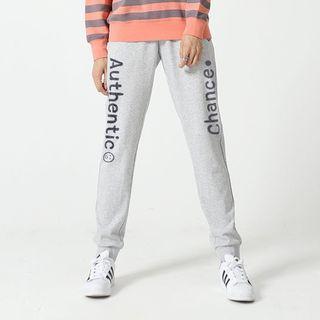 Drawstring Letter Sweatpants