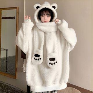 Animal Faux Shearling Jacket