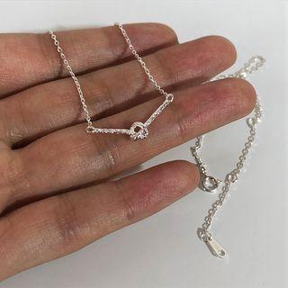 Knot Necklace Xl1680 - Silver - One Size