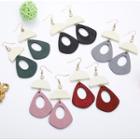 Geometric Wooden Earring