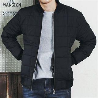 Pocket-side Padded Bomber Jacket