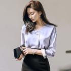 3/4-sleeve Blouse / Pencil Skirt