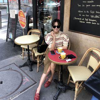 Slit-hem Pocket-detail Long Skirt